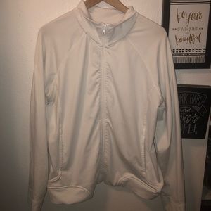 Women’s x-large white zip up jacket